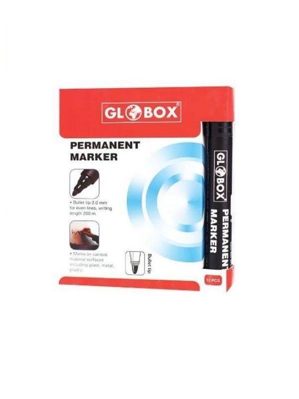 GLOBOX 6771 KOLİ KALEMİ YUVARLAK UÇ SİYAH 12 ADET
