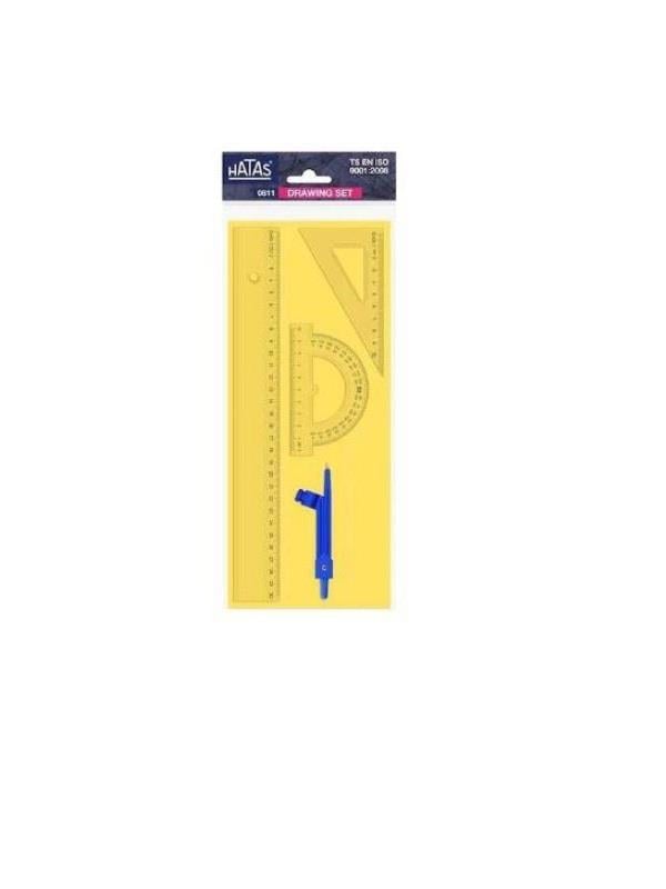 HATAS PERGELLİ ÇİZİM TAKIMI EKO 30 CM CETVELLİ