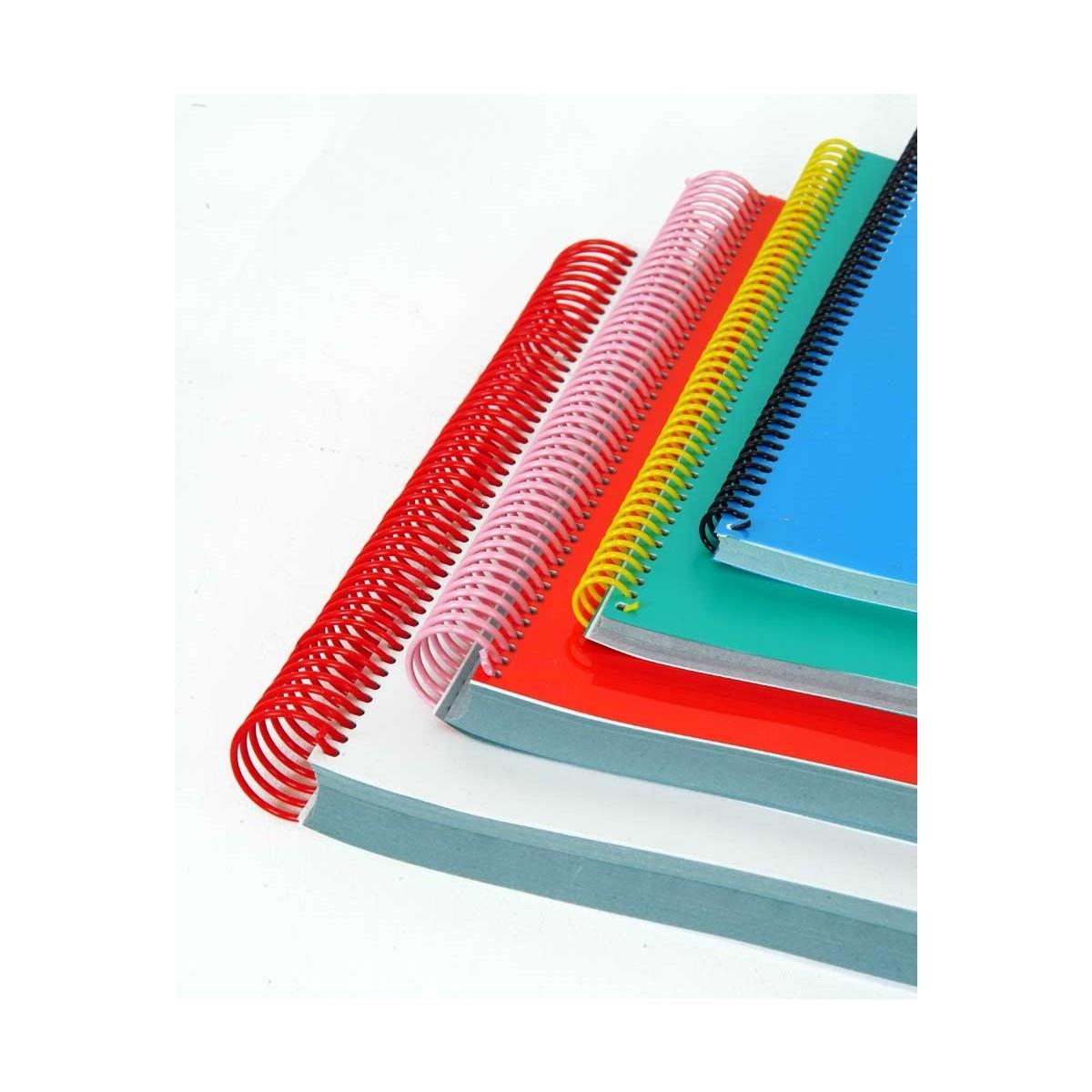 MAPİCOİL 4:1 PLASTİK HELEZON SPİRAL 18MM KIRMIZI 100 AD. 48 LOP