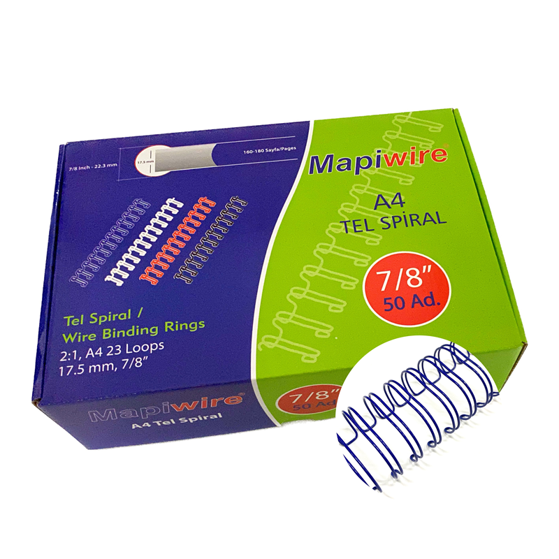 MAPİWİRE 7/8 KUTU TEL MAVİ 50 AD.