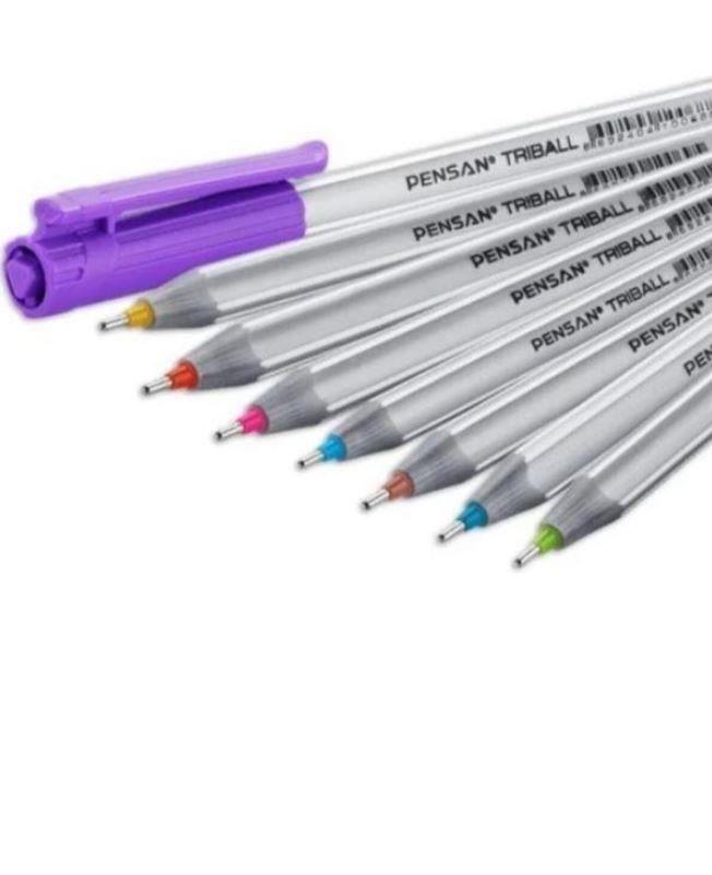 PENSAN TRİBALL TÜKENMEZ KALEM RENKLİ 8 Lİ PAKET