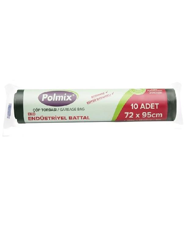 POLMİX EKO END.BATTAL 72X95 SİYAH 300GR 48MİC.