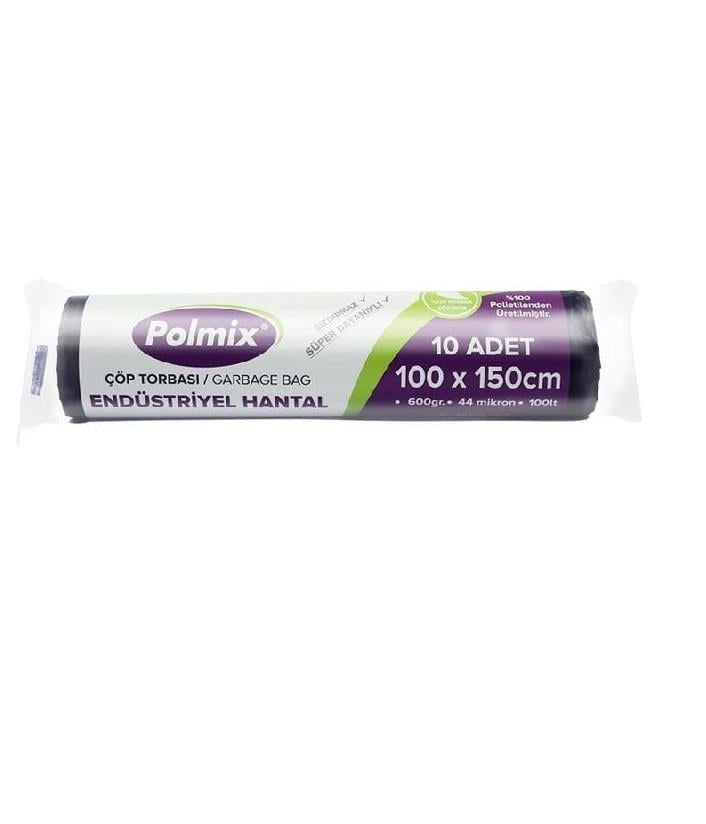 POLMİX END. HANTAL 100X150 SİYAH 10X20 600GR 43MİC.