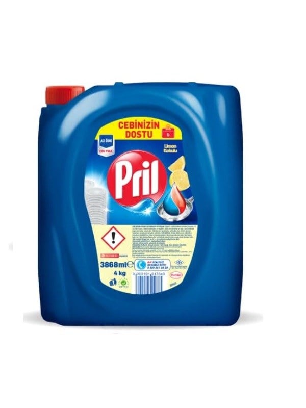 PRİL SIVI BULAŞIK DETERJANI 4 KG LİMON