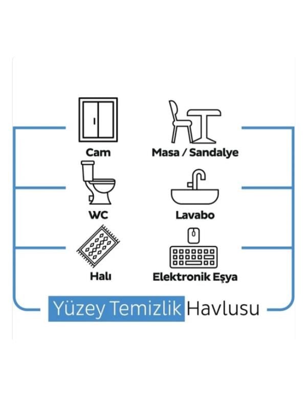 SLEEPY 100 YAPRAK EASY CLEAN ÇAMAŞIR SUYU KATKILI YÜZEY TEMİZLİK HAVLUSU