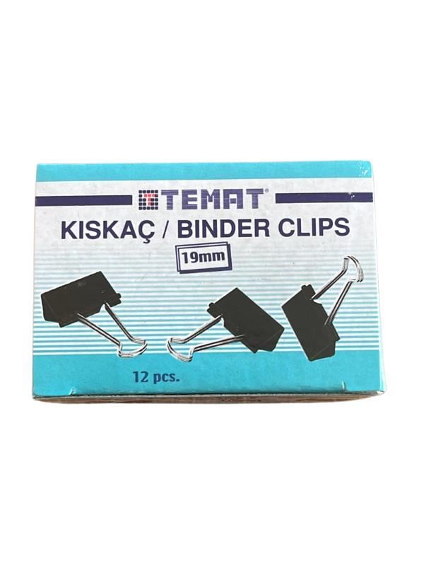 TEMAT 25437 OMEGA ÇELİK KISKAÇ 19MM 12'Lİ KUTU