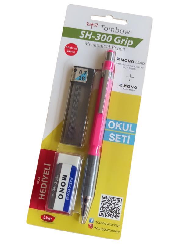 TOMBOW SH-300 GRİP 07MM VERSATİL OKUL SETİ N.PEMBE
