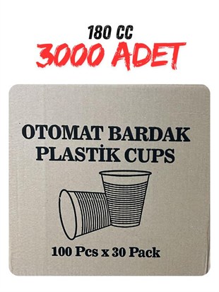 ASORTY PLASTİK BARDAK 180 CC 3000 Lİ