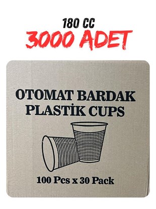 ASORTY PLASTİK BARDAK 180 CC 3000 Lİ