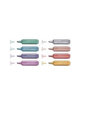 FABER FOSFORLU KALEM 46 METALİK RENK 8 Lİ 154689