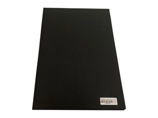 MAPİ A3 PP OPAK KAPAK (KUM DESEN) 550 MİCRON SİYAH 50 Lİ