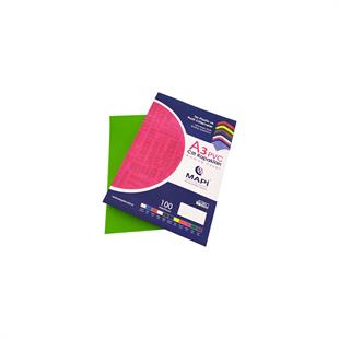 MAPİ A3 PVC OPAK CİLT KAPAK YEŞİL 100 LÜ
