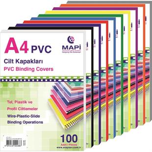 MAPİ A4 PP OPAK KAPAK (KUM DESEN) 450 MİCRON LACİVERT 50 Lİ