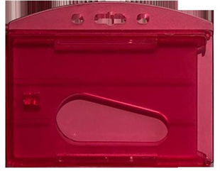 MAPİ ÇİFT HAZNELİ KART KABI ŞEFFAF KIRMIZI 25Lİ PAKET