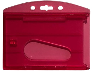 MAPİ ÇİFT HAZNELİ KART KABI ŞEFFAF KIRMIZI 6LI BLİSTERLI