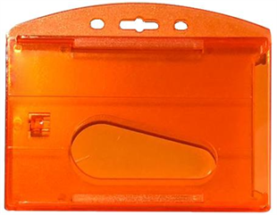 MAPİ ÇİFT HAZNELİ KART KABI ŞEFFAF TURUNCU 25Lİ PAKET