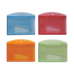 MAPİ ÇİFT HAZNELİ KART KABI ŞEFFAF YEŞİL 25Lİ PAKET