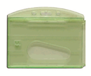 MAPİ ÇİFT HAZNELİ KART KABI ŞEFFAF YEŞİL 6LI BLİSTERLI