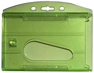 MAPİ ÇİFT HAZNELİ KART KABI ŞEFFAF YEŞİL 25Lİ PAKET