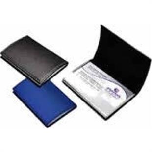 MAPİ ÇİFT HAZNELİ METAL ŞERİTLİ KARTVİZİTLİK SİYAH