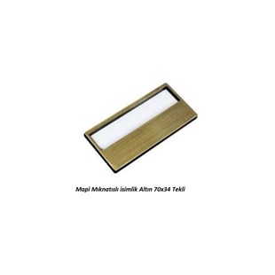 MAPİ MIKNATISLI İSİMLİK ALTIN 70X34 TEKLİ