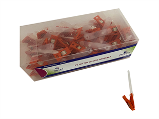 MAPİ PLASTİK KLİPS (MAŞALI) TURUNCU 100 LÜ PAKET