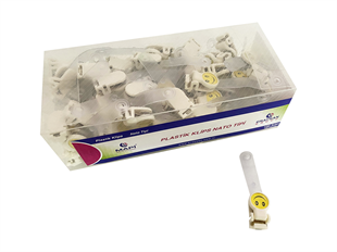 MAPİ PLASTİK KLİPS (NATO TİPİ PROMOSYON) BEYAZ 100 LÜ PAKET
