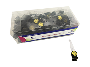 MAPİ PLASTİK KLİPS (NATO TİPİ PROMOSYON) SİYAH 100 LÜ PAKET