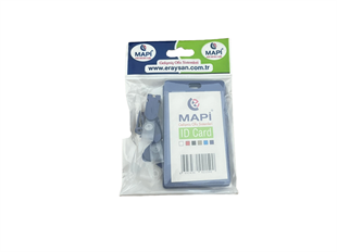 MAPİ PP KLİPSLİ DİKEY KART POŞETİ LACİVERT 5 Lİ BLİSTERLI