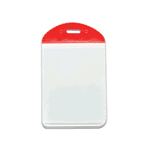 MAPİ PVC KART POŞETLERİ (DİKEY) KIRMIZI ŞERİTLİ100LÜ PAKET