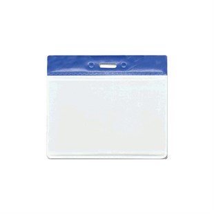 MAPİ PVC KART POŞETLERİ (KARE) LACİVERT ŞERİTLİ 100LÜ PAKET