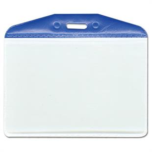 MAPİ PVC KART POŞETLERİ (KARE) MAVİ ŞERİTLİ 10 LU BLİSTERLI