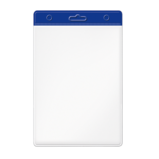 MAPİ PVC KART POŞETLERİ (KARE) MAVİ ŞERİTLİ 10 LU BLİSTERLI