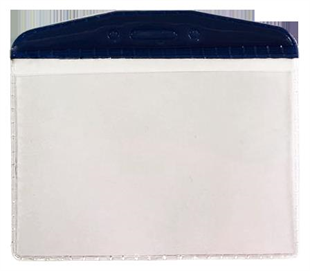 MAPİ PVC KART POŞETLERİ (OVAL) LACİVERT ŞERİTLİ 100LÜ PAKET