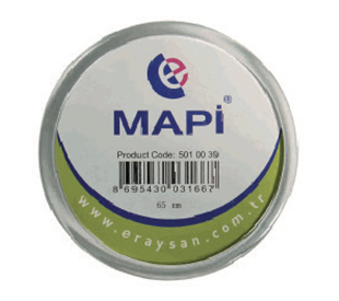 MAPİ ŞEFFAF İĞNELİ İSİMLİK (YUVARLAK) K07 24X24 25Lİ PAKET
