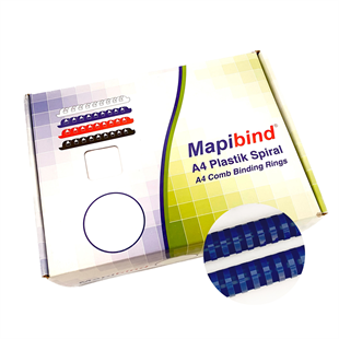 MAPİBİND 28MM PLASTİK SPİRAL LACİVERT 50 AD.