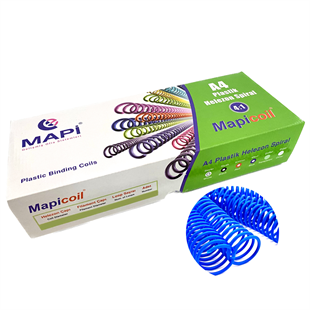 MAPİCOİL 4:1 PLASTİK HELEZON SPİRAL 6MM MAVİ 200 AD. 48 LOP