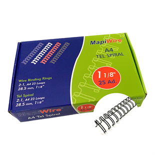 MAPİWİRE 1 1/8 KUTU TEL SİYAH 25 AD.