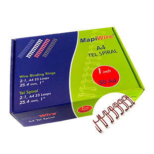 MAPİWİRE 1 İNÇ KUTU TEL KIRMIZI 50 AD.