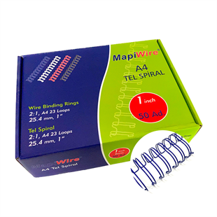 MAPİWİRE 1 İNÇ KUTU TEL MAVİ 50 AD.