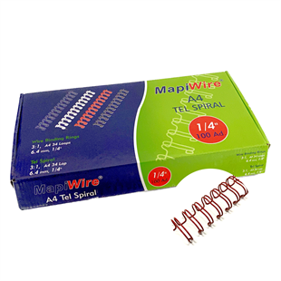 MAPİWİRE 1/4 KUTU TEL KIRMZI 100 AD.