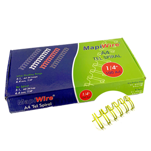MAPİWİRE 1/4 KUTU TEL SARI 100 AD.