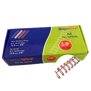 MAPİWİRE 5/8 KUTU TEL KIRMIZI 50 AD.