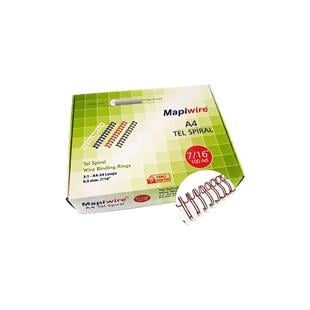 MAPİWİRE 7/16 KUTU TEL METALİK KIRMIZI 100 AD.