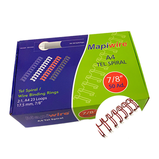 MAPİWİRE 7/8 KUTU TEL KIRMIZI 50 AD.