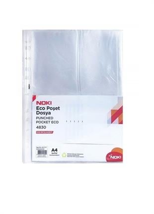 NOKİ DELİKLİ POŞET DOSYA ECO A4 100LÜ 4830