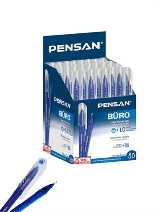 PENSAN 2270 MAVİ TÜKENMEZ KALEM BÜRO 1.0 MM 50Lİ KUTU
