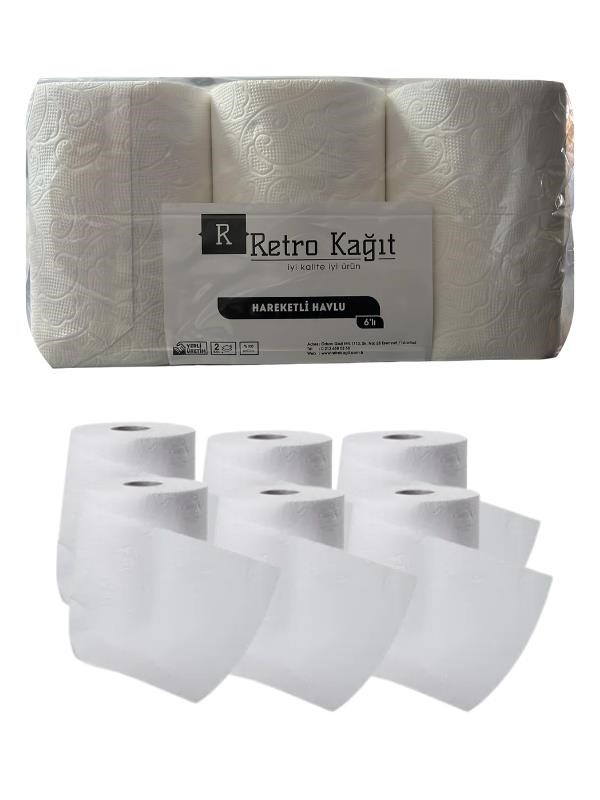 21 CM HAREKETLİ HAVLU 6 LI 2,5 KG