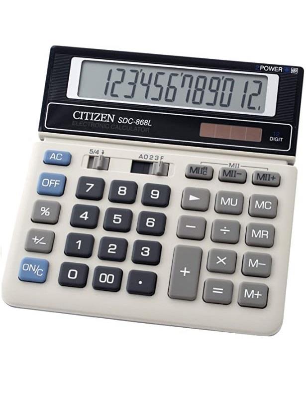 CİTİZEN SDC-868L BÜYÜK HESAP MAKİNESİ 868000