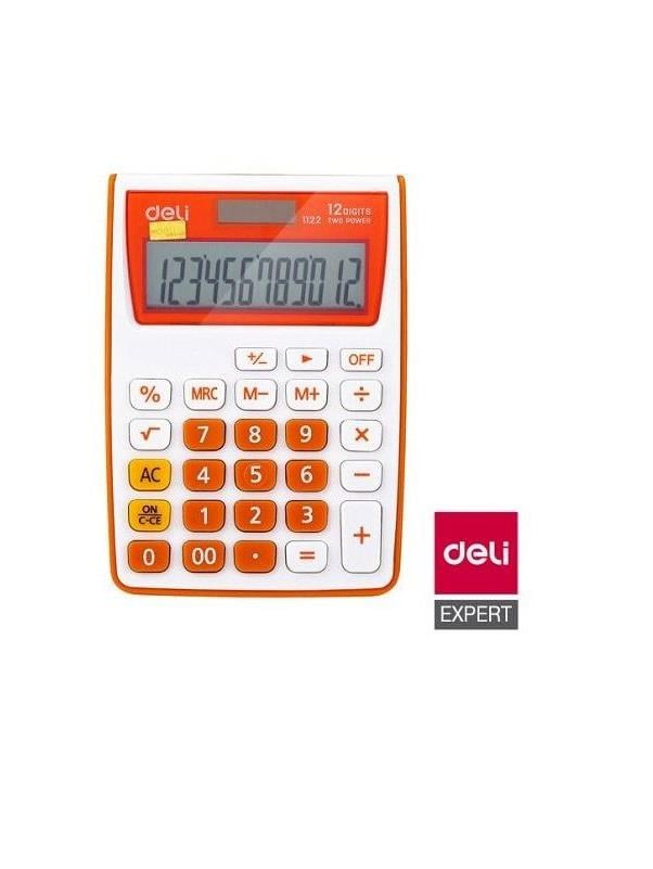 DELİ 1122 HESAP MAKİNESİ 12 HANELİ TURUNCU